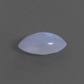Calcedonio naturale blu da 1,90 ct, trasparente, trasparente/traslucido