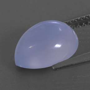 Calcedonio naturale blu da 2,75 ct, trasparente, trasparente/traslucido