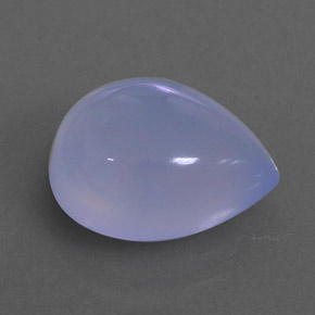 Calcedonio naturale blu da 3,53 ct, trasparente, trasparente/traslucido