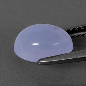 Calcedonio naturale blu da 2,27 ct, trasparente, trasparente/traslucido