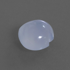 Calcedonio naturale blu da 4,95 ct, trasparente, trasparente/traslucido
