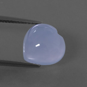 Calcedonio naturale blu da 4,98 ct, trasparente, trasparente/traslucido