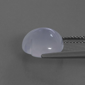 Calcedonio Blu Lavanda naturale da 4.81 ct, Trasparente, Trasparente/Traslucido