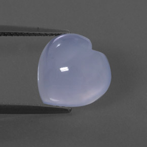 Calcedonio naturale blu da 4,16 ct, trasparente, trasparente/traslucido