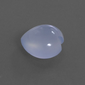 Calcedonio naturale blu da 4,16 ct, trasparente, trasparente/traslucido