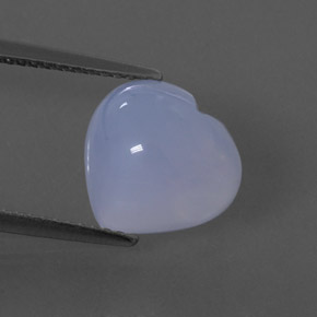 Calcedonio naturale blu da 4,52 ct, trasparente, trasparente/traslucido