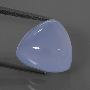 Calcedonio naturale blu da 9,54 ct, trasparente, trasparente/traslucido