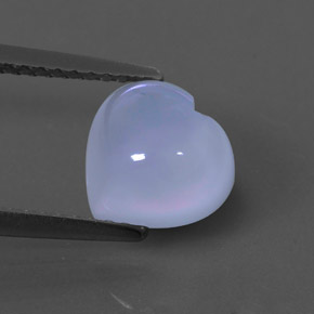 Calcedonio naturale blu da 2,25 ct, trasparente, trasparente/traslucido