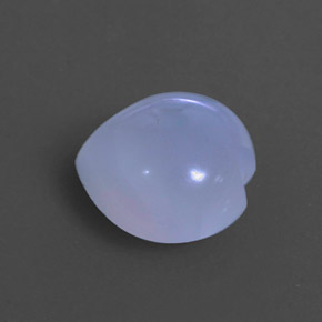 Calcedonio naturale blu da 4,77 ct, trasparente, trasparente/traslucido