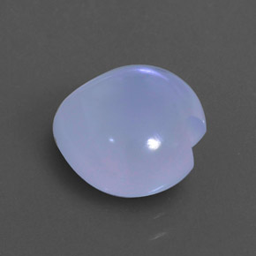 Calcedonio naturale viola da 4,12 ct, trasparente, trasparente/traslucido