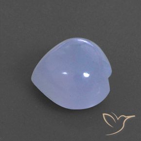 Calcedonio naturale viola da 3,79 ct, trasparente, trasparente/traslucido