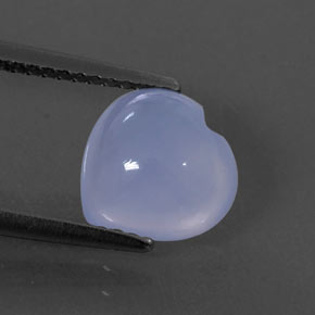 Calcedonio naturale blu da 2,03 ct, trasparente, trasparente/traslucido