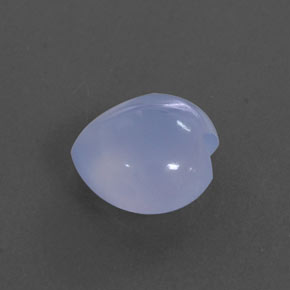 Calcedonio naturale blu da 2,03 ct, trasparente, trasparente/traslucido