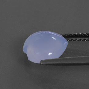Calcedonio naturale blu da 2,03 ct, trasparente, trasparente/traslucido