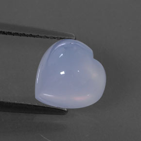 Calcedonio naturale blu da 2,88 ct, trasparente, trasparente/traslucido