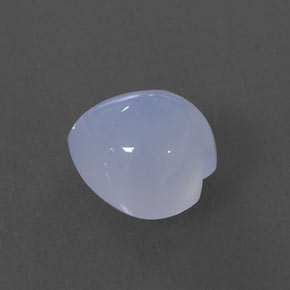 Calcedonio naturale blu da 2,88 ct, trasparente, trasparente/traslucido