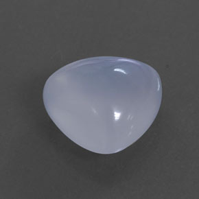Calcedonio naturale blu da 3,44 ct, trasparente, trasparente/traslucido