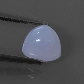 Calcedonio naturale blu da 2,25 ct, trasparente, trasparente/traslucido