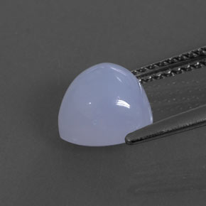 Calcedonio naturale blu da 2,25 ct, trasparente, trasparente/traslucido