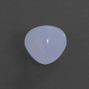 Calcedonio naturale blu da 2,15 ct, trasparente, trasparente/traslucido