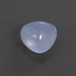 Calcedonio naturale blu da 1,74 ct, trasparente, trasparente/traslucido