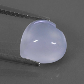 Calcedonio naturale blu da 2,27 ct, trasparente, trasparente/traslucido