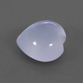 Calcedonio naturale blu da 2,27 ct, trasparente, trasparente/traslucido