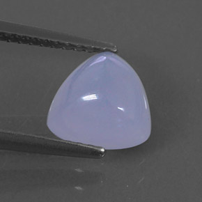 Calcedonio naturale blu da 1,69 ct, trasparente, trasparente/traslucido