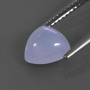 Calcedonio naturale blu da 1,69 ct, trasparente, trasparente/traslucido