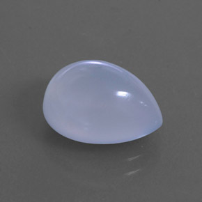 Calcedonio naturale blu da 4,94 ct, trasparente, trasparente/traslucido