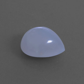 Calcedonio naturale blu da 3,45 ct, trasparente, trasparente/traslucido