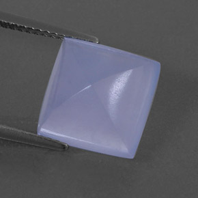 Calcedonio naturale blu da 5,68 ct, trasparente, trasparente/traslucido