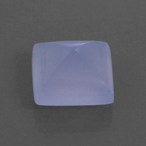 Calcedonio naturale blu da 5,68 ct, trasparente, trasparente/traslucido