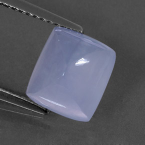 Calcedonio naturale blu da 2,93 ct, trasparente, trasparente/traslucido