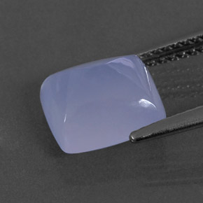 Calcedonio naturale blu da 2,93 ct, trasparente, trasparente/traslucido