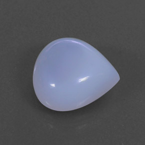 Calcedonio naturale viola da 5,61 ct, trasparente, trasparente/traslucido