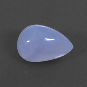 Calcedonio naturale blu da 5,49 ct, trasparente, trasparente/traslucido