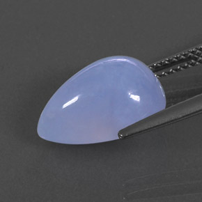 Calcedonio naturale blu da 5,49 ct, trasparente, trasparente/traslucido