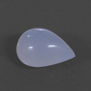 Calcedonio naturale blu da 5,59 ct, trasparente, trasparente/traslucido