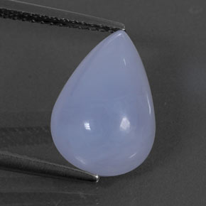 Calcedonio naturale blu da 4,73 ct, trasparente, trasparente/traslucido