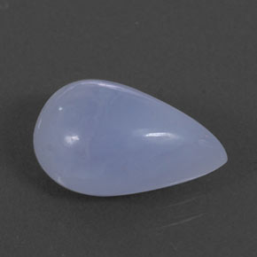 Calcedonio naturale blu da 4,73 ct, trasparente, trasparente/traslucido