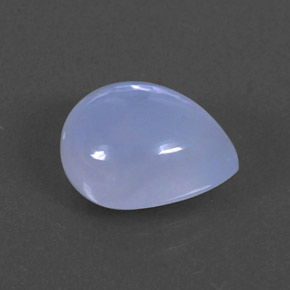 Calcedonio naturale blu da 2,58 ct, trasparente, trasparente/traslucido