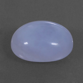 Calcedonio naturale blu da 10,59 ct, trasparente, trasparente/traslucido