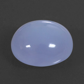 Calcedonio naturale blu da 8,91 ct, trasparente, trasparente/traslucido