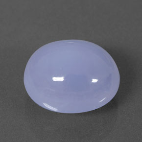 Calcedonio naturale blu da 5,59 ct, trasparente, trasparente/traslucido