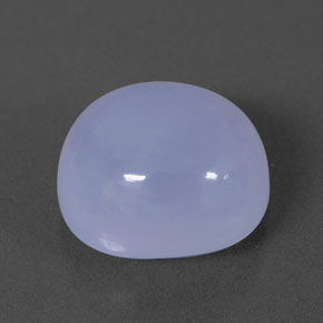 Calcedonio naturale blu da 5,69 ct, trasparente, trasparente/traslucido