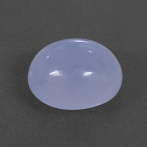 Calcedonio naturale blu da 4,57 ct, trasparente, trasparente/traslucido