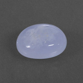 Calcedonio naturale blu da 3,52 ct, trasparente, trasparente/traslucido
