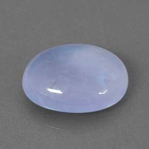 Calcedonio naturale blu da 2,82 ct, trasparente, trasparente/traslucido