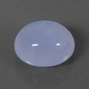 Calcedonio naturale blu da 4,04 ct, trasparente, trasparente/traslucido